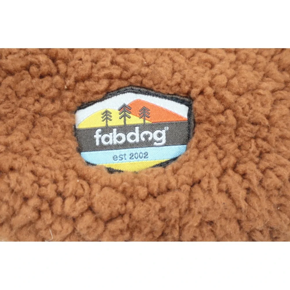 Fabdog Rust Sherpa‎ Dog Hoodie - Brown - 12